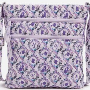Vera Bradley Beauty & the Beast Purple Quilted Crossbody Bag NWT